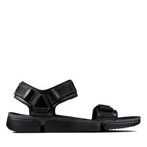 Men's Clarks Tri Cove Trail Sandals Black | CLK461BGL