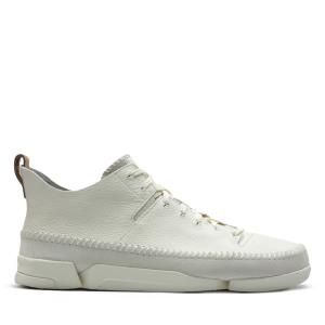 Men's Clarks Trigenic Flex Sneakers White | CLK431MIO