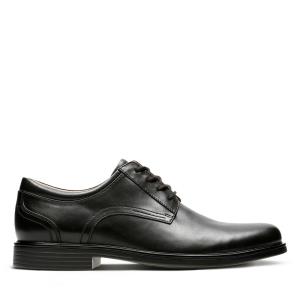 Men's Clarks Un Aldric Lace Black Shoes Black | CLK429ALM