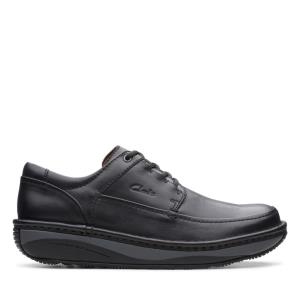 Men's Clarks Un Soul Lace Black Shoes Black | CLK602LVK