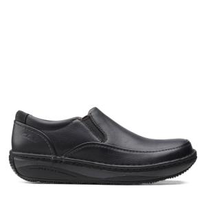 Men's Clarks Un Soul Step Black Shoes Black | CLK382RXS