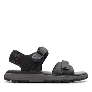 Men's Clarks Un Trek Part Sandals Black | CLK279ALM