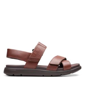 Men's Clarks Un Wilmore Band Sandals Brown | CLK259ULA