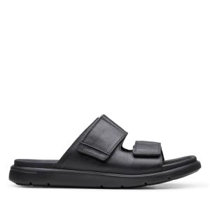 Men's Clarks Unwilmore Part Sandals Black | CLK549GJE