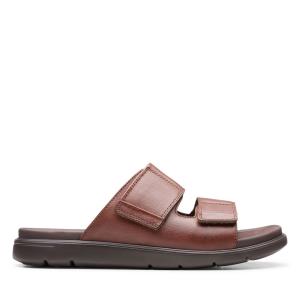 Men's Clarks Unwilmore Part Sandals Brown | CLK385JXW