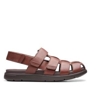 Men's Clarks Unwilmore Ray Sandals Brown | CLK945RWZ