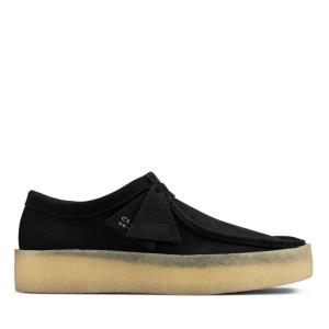 Men's Clarks Wallabee Cup Black Shoes Black | CLK824DJG