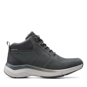 Men's Clarks Wave2.0 Hi Casual Boots Dark Grey | CLK089PDL