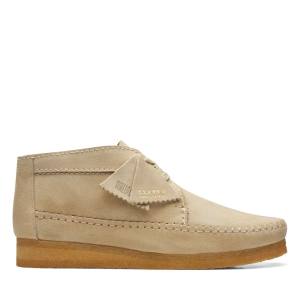 Men's Clarks Weaver Ankle Boots Beige | CLK738BME