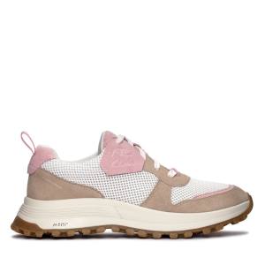 Women's Clarks ATL Trek Free Waterproof Sneakers White / Pink | CLK469OUF