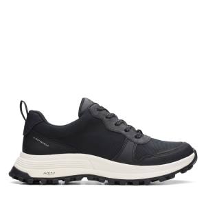 Women's Clarks ATL Trek Free Waterproof Sneakers Black | CLK756YEM