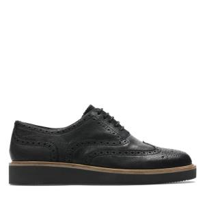 Women's Clarks Baille Brogue Dress Shoes Black | CLK890XGT