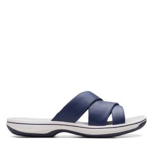 Women's Clarks Brinkley Grove Sandals Dark Navy | CLK125CVW