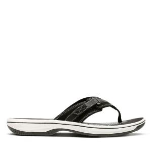 Women's Clarks Brinkley Sea Sandals Black | CLK890GMC