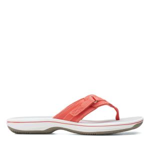 Women's Clarks Brinkley Sea Sandals Light Coral | CLK897NBE