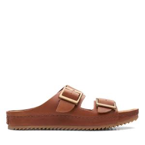 Women's Clarks Brookleigh Sun Sandals Brown | CLK809SQZ