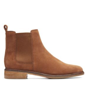 Women's Clarks Clarkdale Arlo Chelsea Boots Dark Brown | CLK350POY