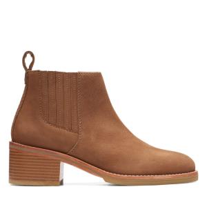 Women's Clarks Cologne Top Heeled Boots Light Brown | CLK496NRI