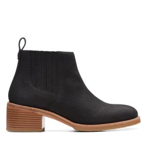 Women's Clarks Cologne Top Heeled Boots Black | CLK920AJI