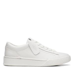 Women's Clarks Craft Cup Walk Sneakers White | CLK902KMZ