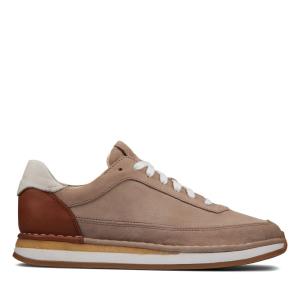 Women's Clarks Craft Run Lace Sneakers Brown | CLK479ETB