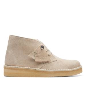 Women's Clarks Desert Coal Classic Desert Boots White | CLK968OAF