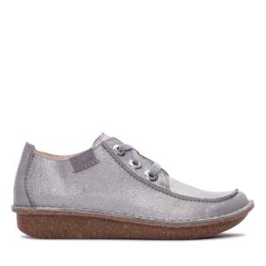 Women's Clarks Funny Dream Flat Shoes Grey | CLK713FDN