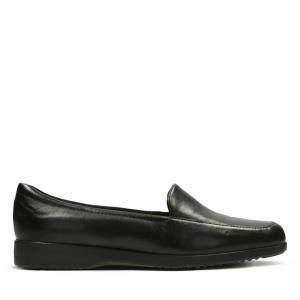 Women's Clarks Georgia Black Shoes Black | CLK715LKC