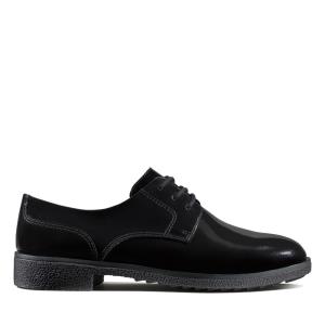 Women's Clarks Griffin Lane Black Shoes Black | CLK471VHE