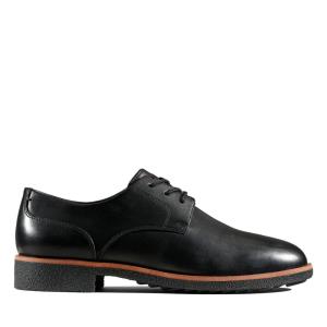 Women's Clarks Griffin Lane Black Shoes Black | CLK681AUR