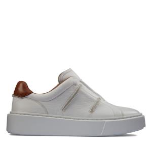 Women's Clarks Hero Lite Slip Sneakers White | CLK184WMC