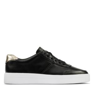 Women's Clarks Hero Walk Sneakers Black | CLK783LBC