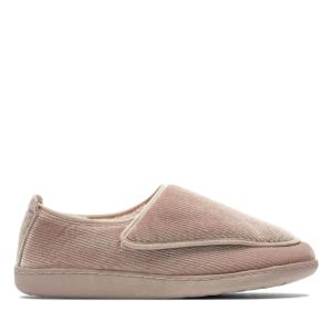 Women's Clarks Home Comfort Slippers Rose | CLK067JDX