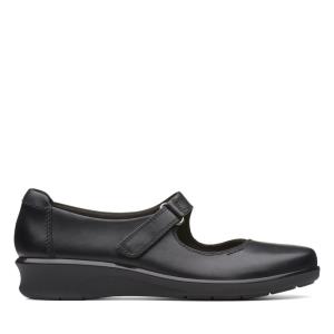 Women's Clarks Hope Henley Black Shoes Black | CLK743YCE