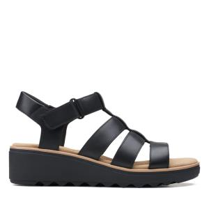 Women's Clarks Jillian Quartz Sandals Black | CLK732SXZ