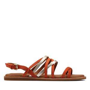 Women's Clarks Karsea Ankle Sandals Light Orange | CLK594JVN