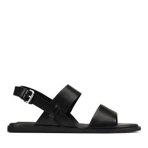 Women's Clarks Karsea Strap Sandals Black | CLK351IQS