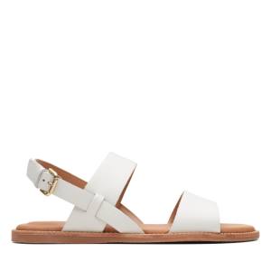 Women's Clarks Karsea Strap Sandals White | CLK630KEJ