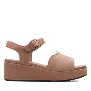 Women's Clarks Kimmei Way Sandals Dark Pink | CLK147CIK