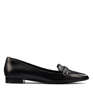 Women's Clarks Laina 15 Buckle Loafers Black | CLK712VEI