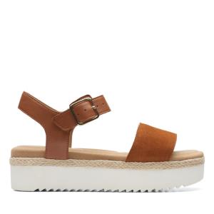 Women's Clarks Lana Shore Sandals Dark Brown | CLK438YRE