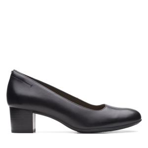 Women's Clarks Linnae Pump Black Shoes Black | CLK962NDF