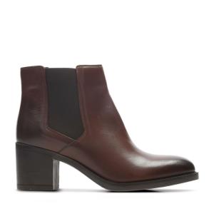 Women's Clarks Mascarpone Bay Ankle Boots Brown | CLK354FAG