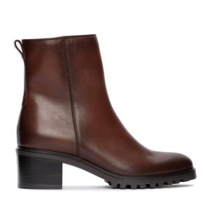 Women's Clarks Meraleigh Zip Ankle Boots Dark Brown | CLK610TNF