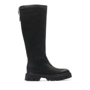 Women's Clarks Motive Hi Knee-high Boots Black | CLK976WEL