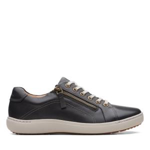 Women's Clarks Nalle Lace Sneakers Black | CLK493UIQ