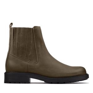 Women's Clarks Orinoco2 Mid Ankle Boots Dark Olive | CLK980BIF