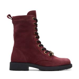 Women's Clarks Orinoco 2 Style Ankle Boots Dark Red | CLK637CTU