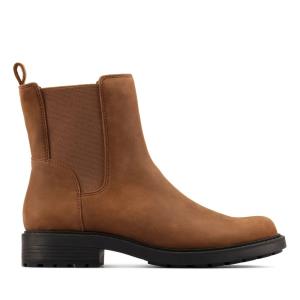 Women's Clarks Orinoco 2 Top Chelsea Boots Brown | CLK869YBA