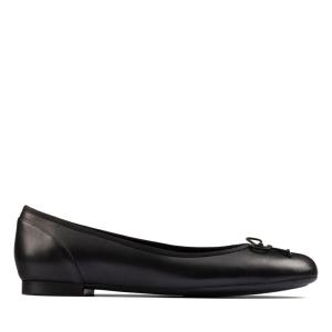 Women's Clarks Patale Pump Flat Shoes Black | CLK612CJI